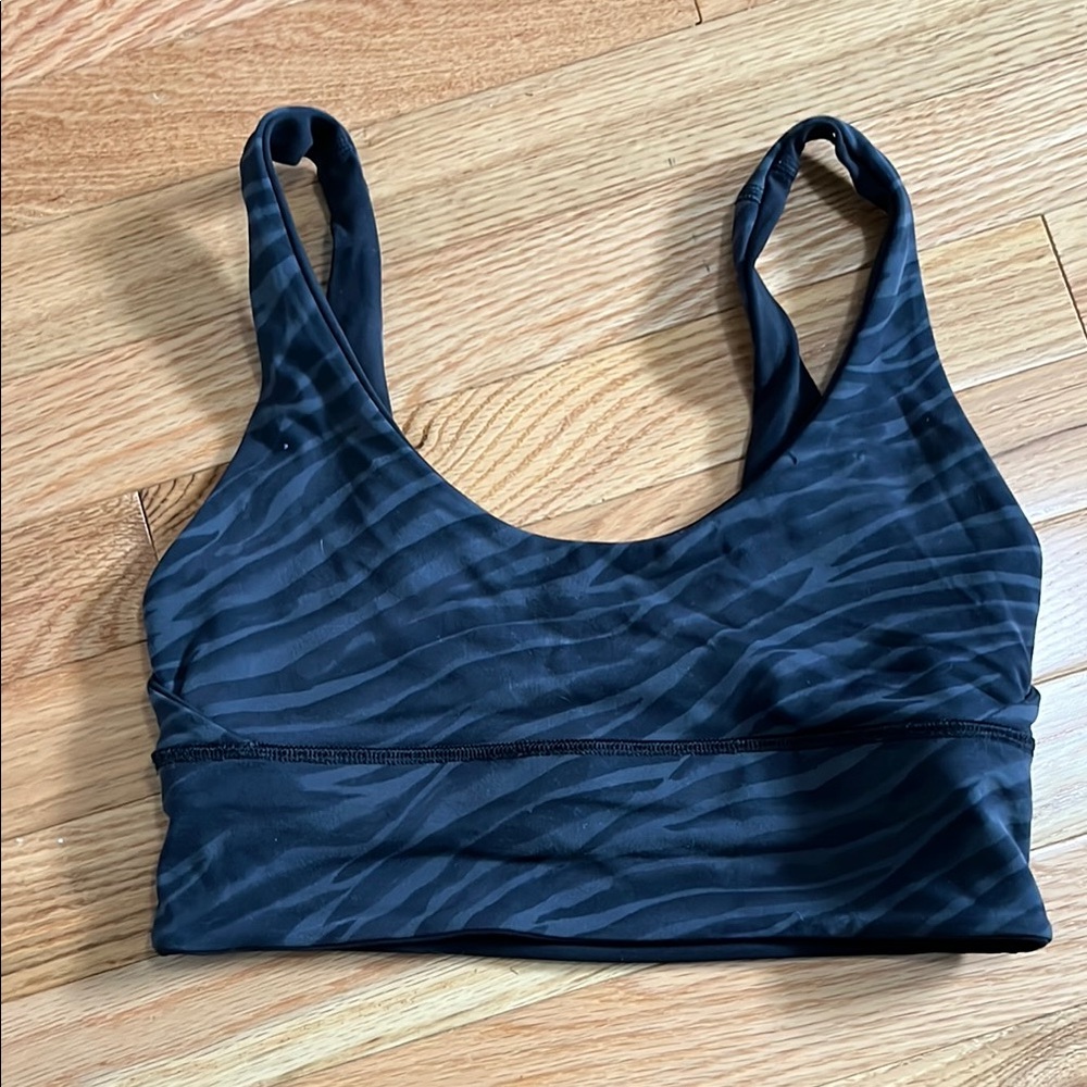 Black Zebra Print Lululemon Align Sports Bra